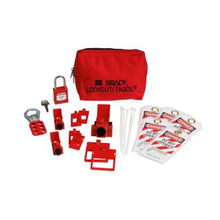 Brady Electrical Breaker Lockout Tagout Kit with Nylon Safety Padlock in Pouch