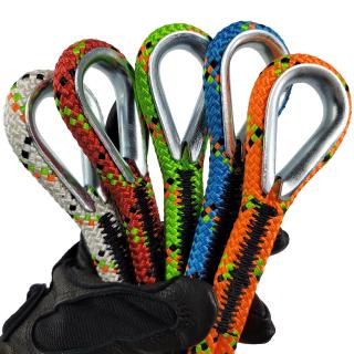 Pelican Static Master Pro 7/16 Kernmantle Rope with Two Sewn Thim Eyes - Lime - 300'