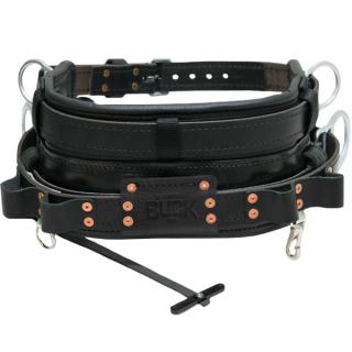 Buckingham 20192M Black Leather Short Back Mobility Belt