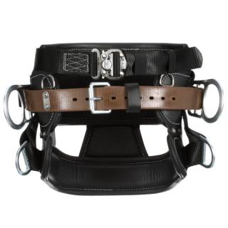 3M DBI-SALA 4D Lineman Tongue Buckle Positioning/Fall Restrict Belt 1000882, Leather, Seat, Black, D24