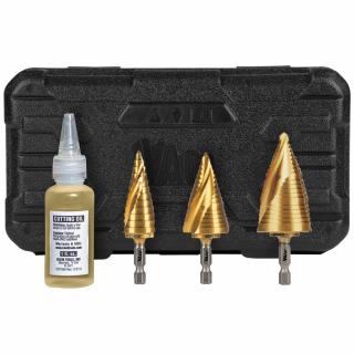 Klein Tools Step Bit Spiral Double Fluted VACO Kit - 3 Piece