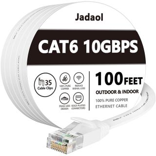 Jadaol Cat6 10GBPS 100ft Ethernet Cable 