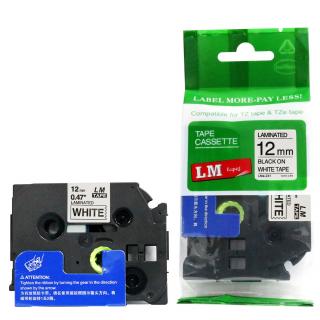 LM Tape Compatible Black On White Extra Strength Tape
