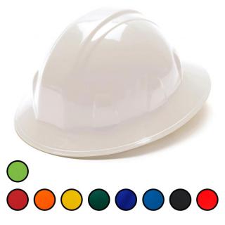 Pyramex SL Series Full Brim Hard Hat with 4 Point Ratchet Suspension