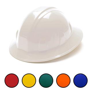 Pyramex SL Series Full Brim Hard Hat with 6 Point Ratchet Suspension