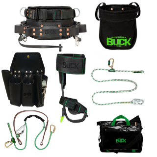 Buckingham Aluminum Climber SuperSqueeze Fall Protection Lineman's Package - Distribution