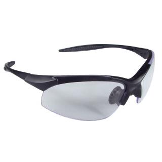 Radians Rad-Infinity Safety Glasses with Black Frame and Clear Lens