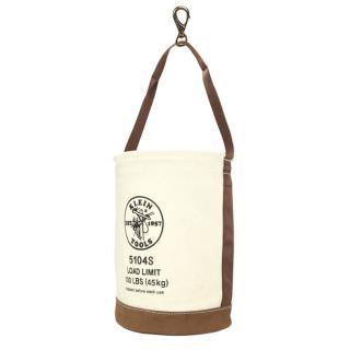 Klein Tools 5104 Leather Bottom Canvas Bucket-With Swivel