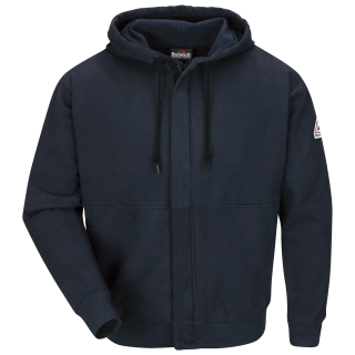 Bulwark Men's Fleece Navy Fire-Resistant Pullover Hooded Sweatshirt