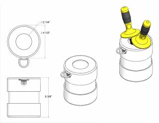 Grease Pot with Two Brushes