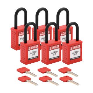 Brady Velocity Nylon Safety Lockout Padlocks