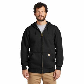 Carhartt K122 Midweight Hooded Zip-Front Black Sweatshirt