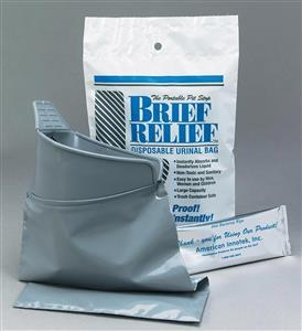 Brief Relief Liquid Waste Bag/ Case of 100