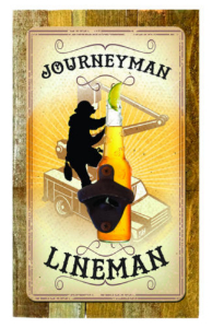 Journeyman Lineman Bottle Opener
