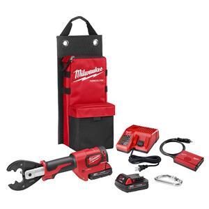 Milwaukee M18 FORCE LOGIC 6T Utility Crimper Kit with D3 Grooves and Fixed BG Die 2678-22BG