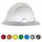 MSA V-Gard Protective Full Brim Hard Hat with Fas-Trac Ratchet Suspension