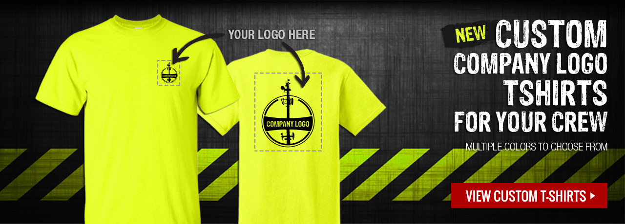 Custom company logo t-shirts at GME Supply