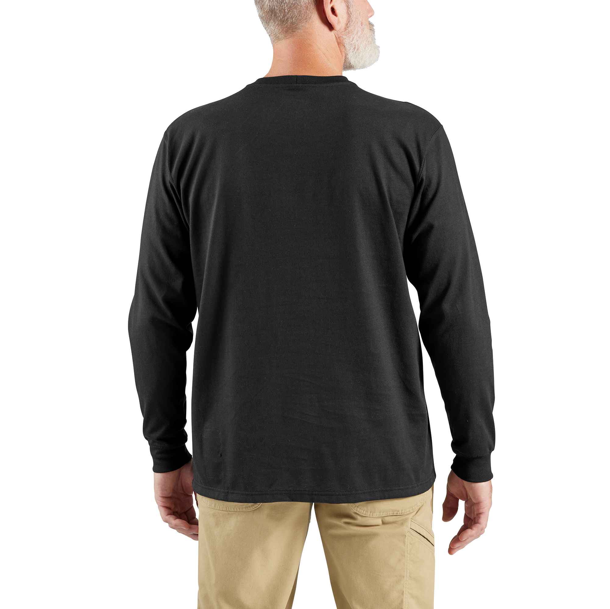 Carhartt Mens FR Force Black Long-Sleeve Pocket T-Shirt from Columbia Safety