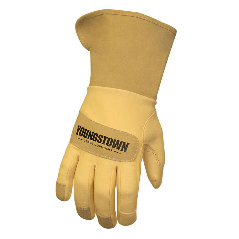 Youngstown Leather Utility Plus Wide-Cuff Gloves from Columbia Safety