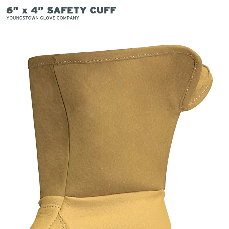 Youngstown Leather Utility Plus Wide-Cuff Gloves from Columbia Safety