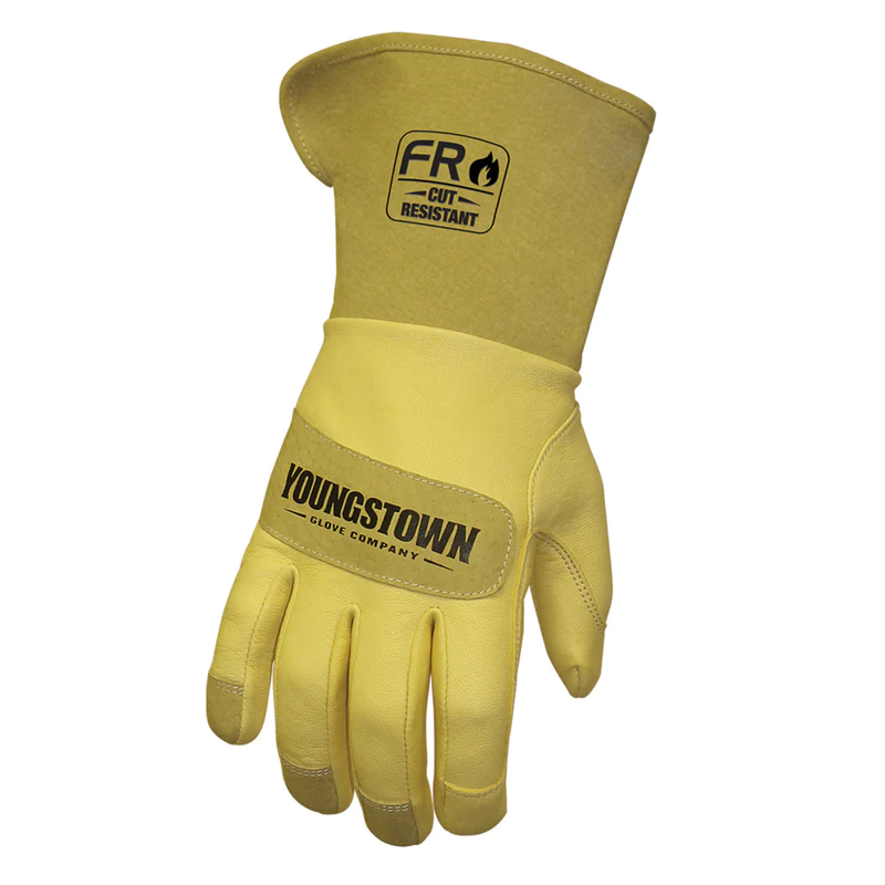 Youngstown Leather Utility Glove Lined with Kevlar- Wide Cuff from Columbia Safety