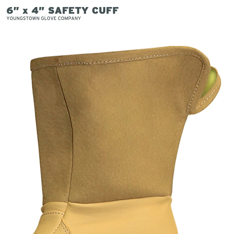 Youngstown Leather Utility Glove Lined with Kevlar- Wide Cuff from Columbia Safety