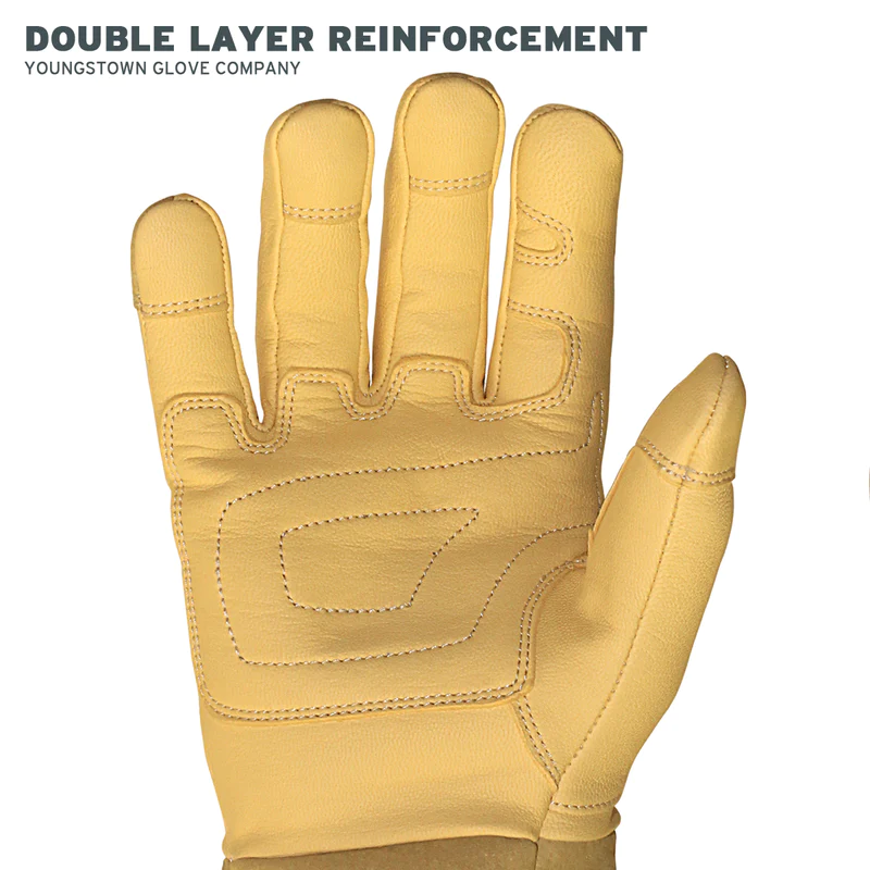 Youngstown Leather Utility Glove Lined with Kevlar- Wide Cuff from Columbia Safety