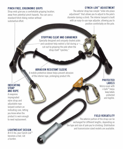 DBI Sala 1204057 Cynch-Lok Pole Climbing Device - Rope from Columbia Safety