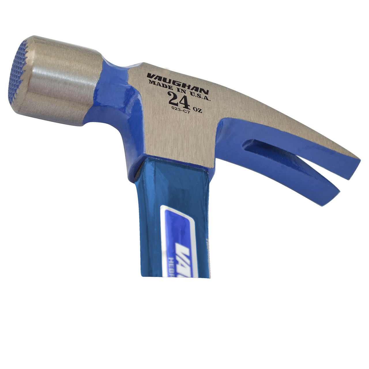 Vaughan 24oz Milled Face Hammer w/  Fiberglass Handle from Columbia Safety