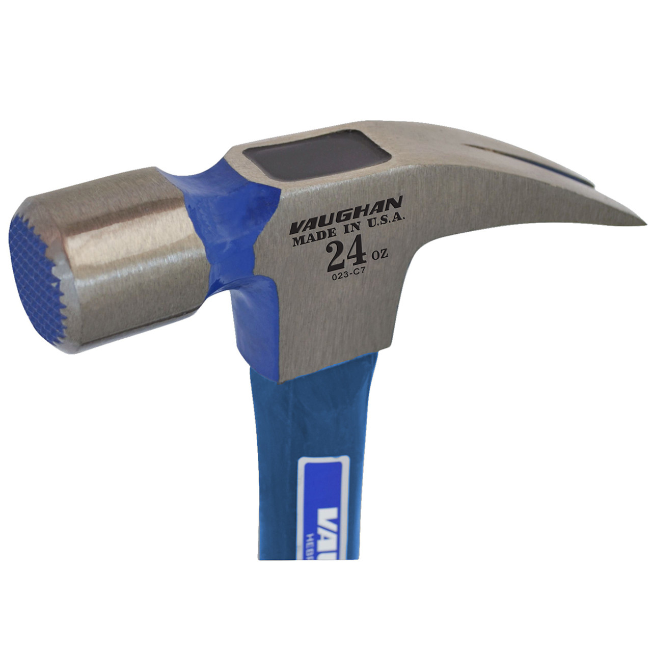 Vaughan 24oz Milled Face Hammer w/  Fiberglass Handle from Columbia Safety