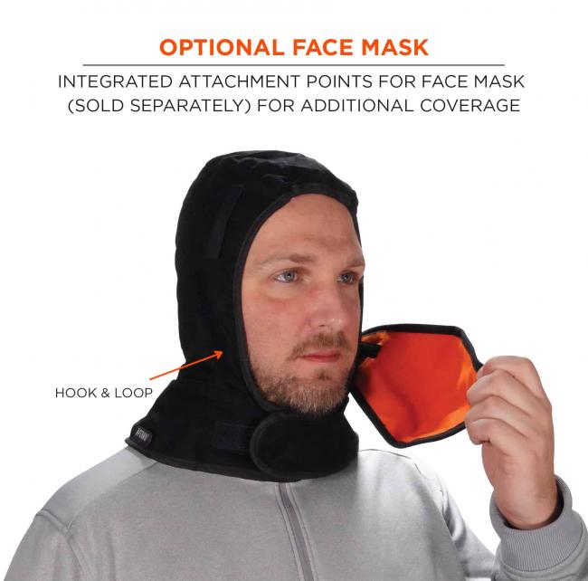 Ergrodyne 6852 N-Ferno 2-Layer Shoulder Length Hard Hat Winter Liner from Columbia Safety