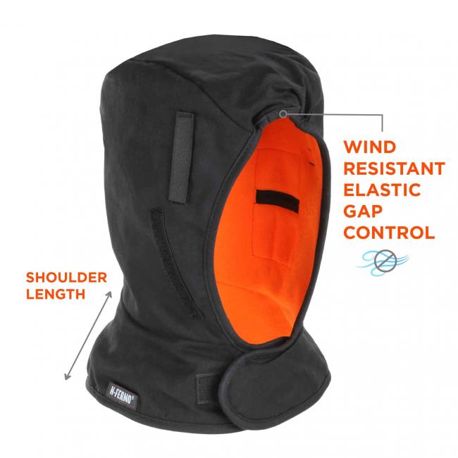 Ergrodyne 6852 N-Ferno 2-Layer Shoulder Length Hard Hat Winter Liner from Columbia Safety