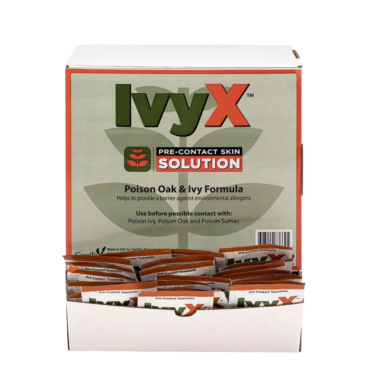 IvyX Pre-Contact Location Packets for Poison Oak & Ivy (50 Pack) from Columbia Safety