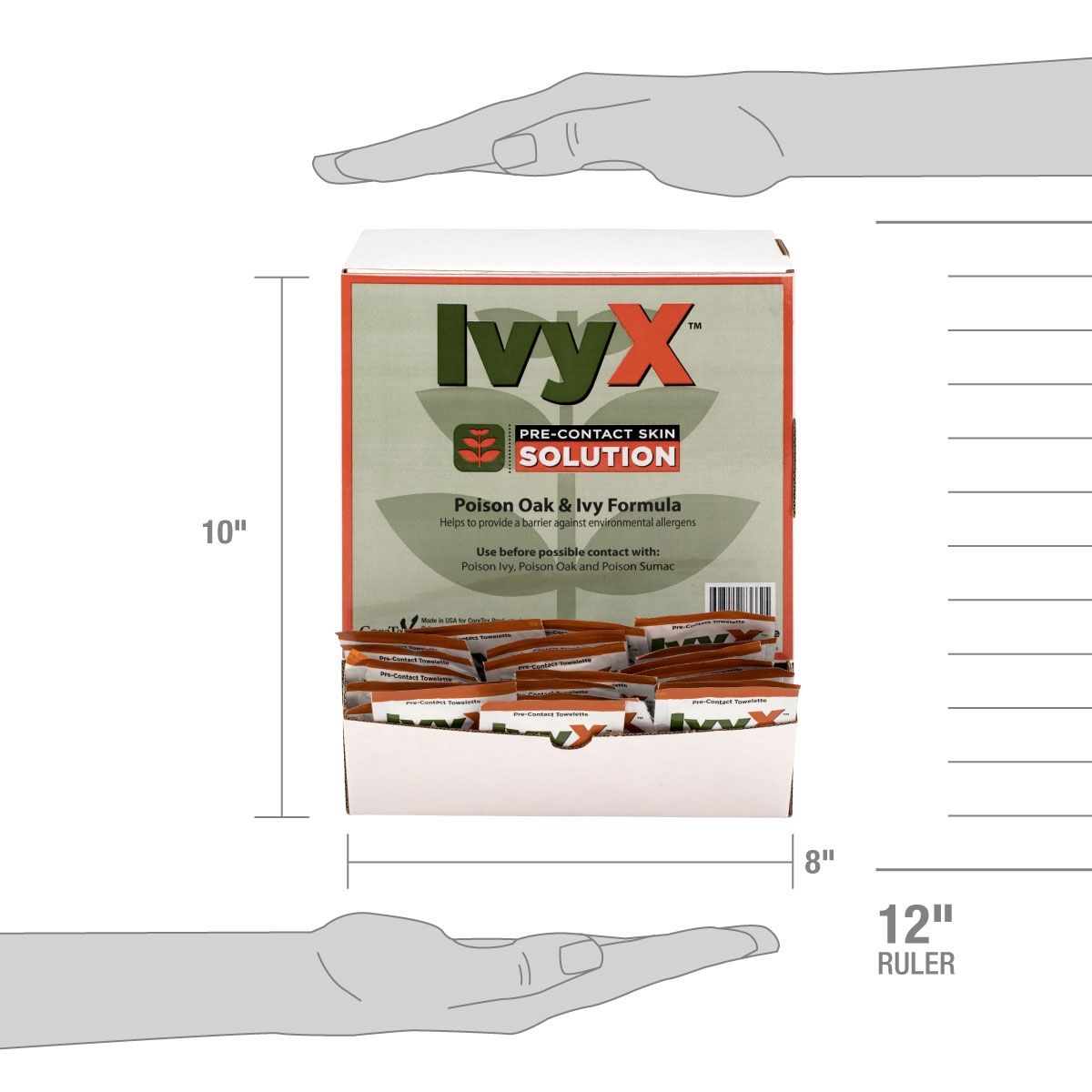 IvyX Pre-Contact Location Packets for Poison Oak & Ivy (50 Pack) from Columbia Safety