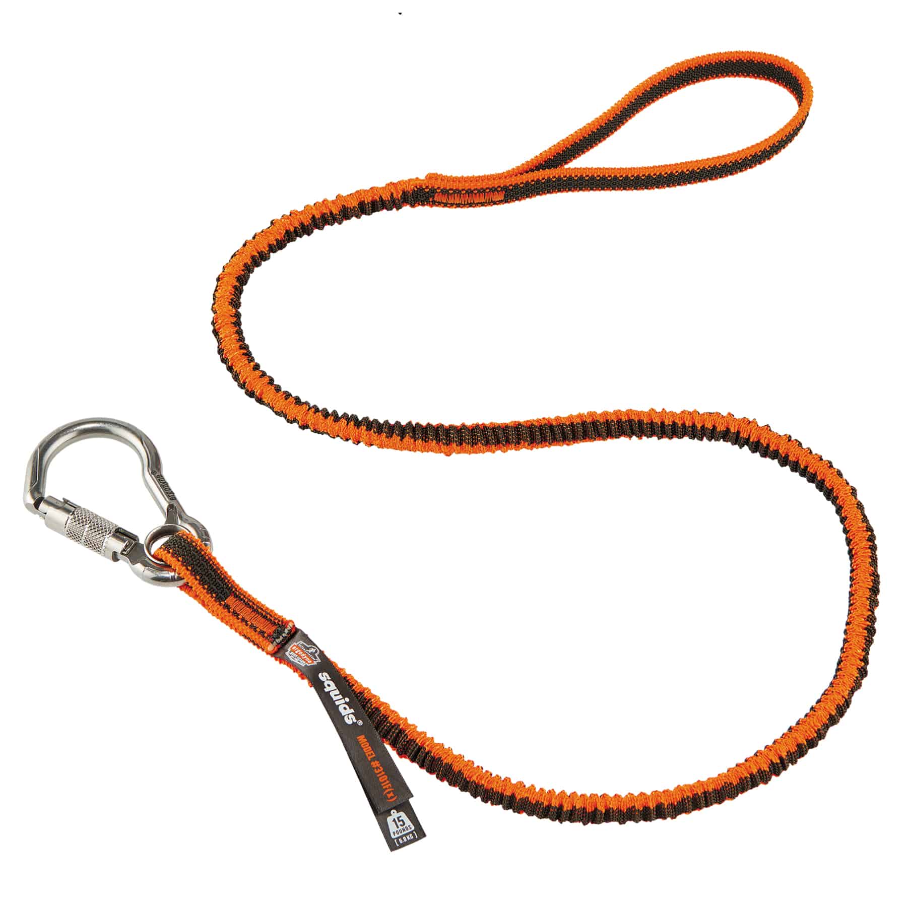 ERGODYNE Squids 3101F(x) Tool Lanyard Stainless-Steel Carabiner and Loop 15lbs from Columbia Safety