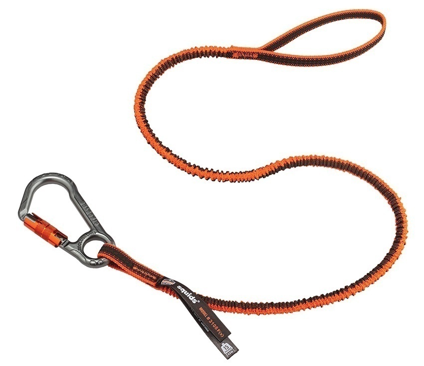 Ergodyne Squids 3108F(x) Single Locking Carabiner 15 lb Tool Lanyard from Columbia Safety