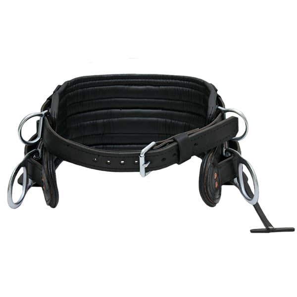 Buckingham 20192M Black Leather Short Back Mobility Belt from Columbia Safety