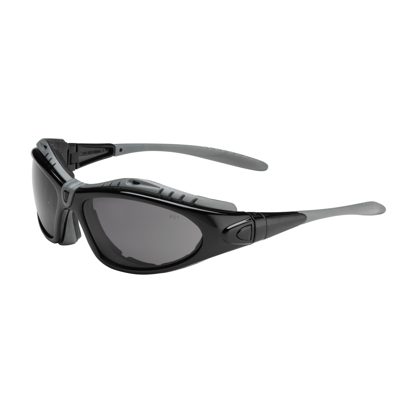 Bouton Fuselage Gray Lens Interchangeable Temple Safety Glasses from Columbia Safety