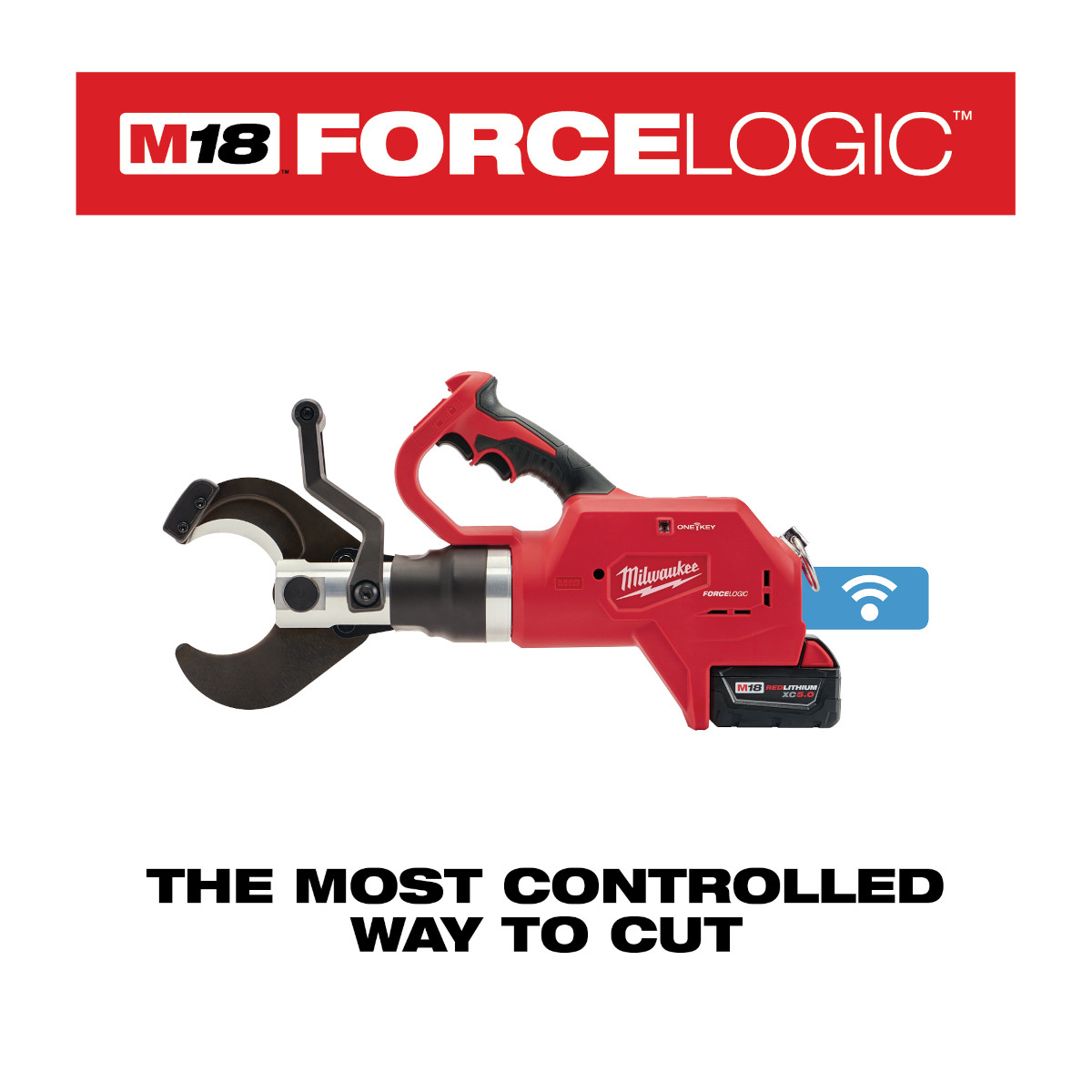 Milwaukee M18 FORCE LOGIC 3 Inch Underground Cable Cutter with Wireless Remote from Columbia Safety