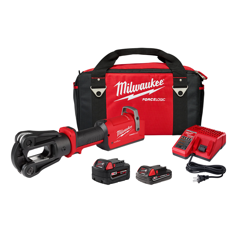 Milwaukee M18 FORCE LOGIC 12T Latched Linear Crimper from Columbia Safety