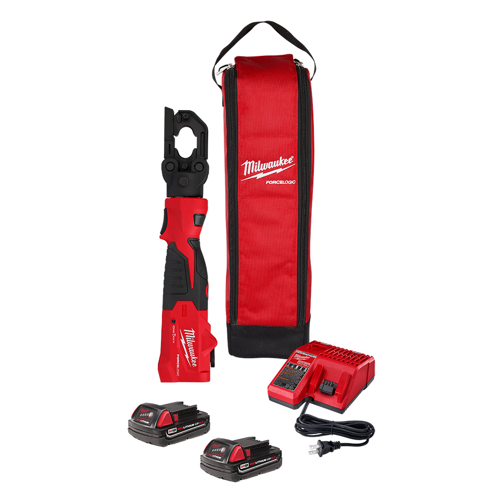 Milwaukee M18 FORCE LOGIC 6T Latched Linear Utility Crimper from Columbia Safety