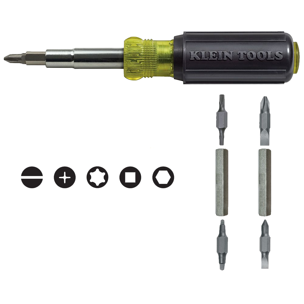Klein Tools 32500 11-in-1 Screwdriver & Nut Driver from Columbia Safety
