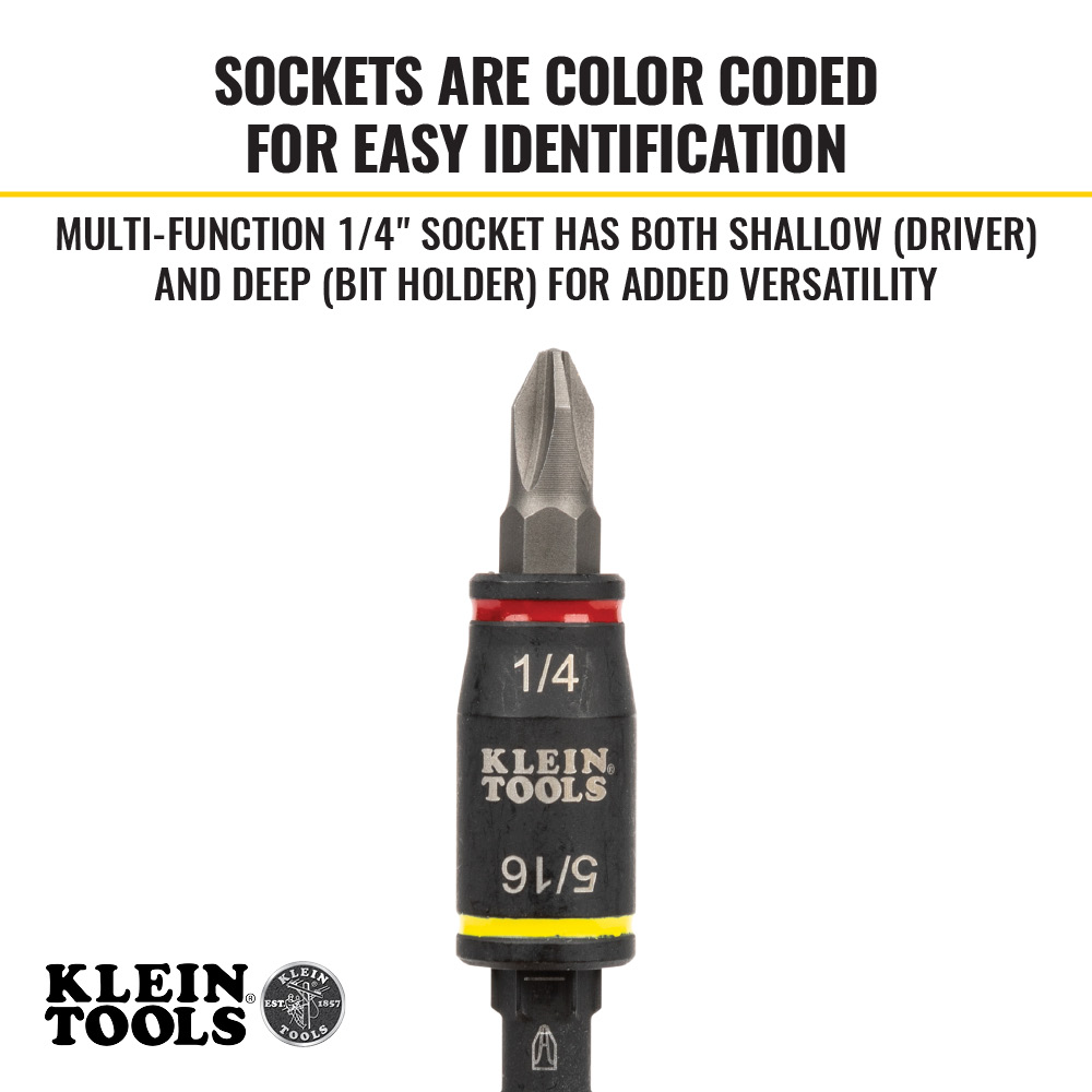 Klein Tools 3-in-1 Impact Flip Socket from Columbia Safety