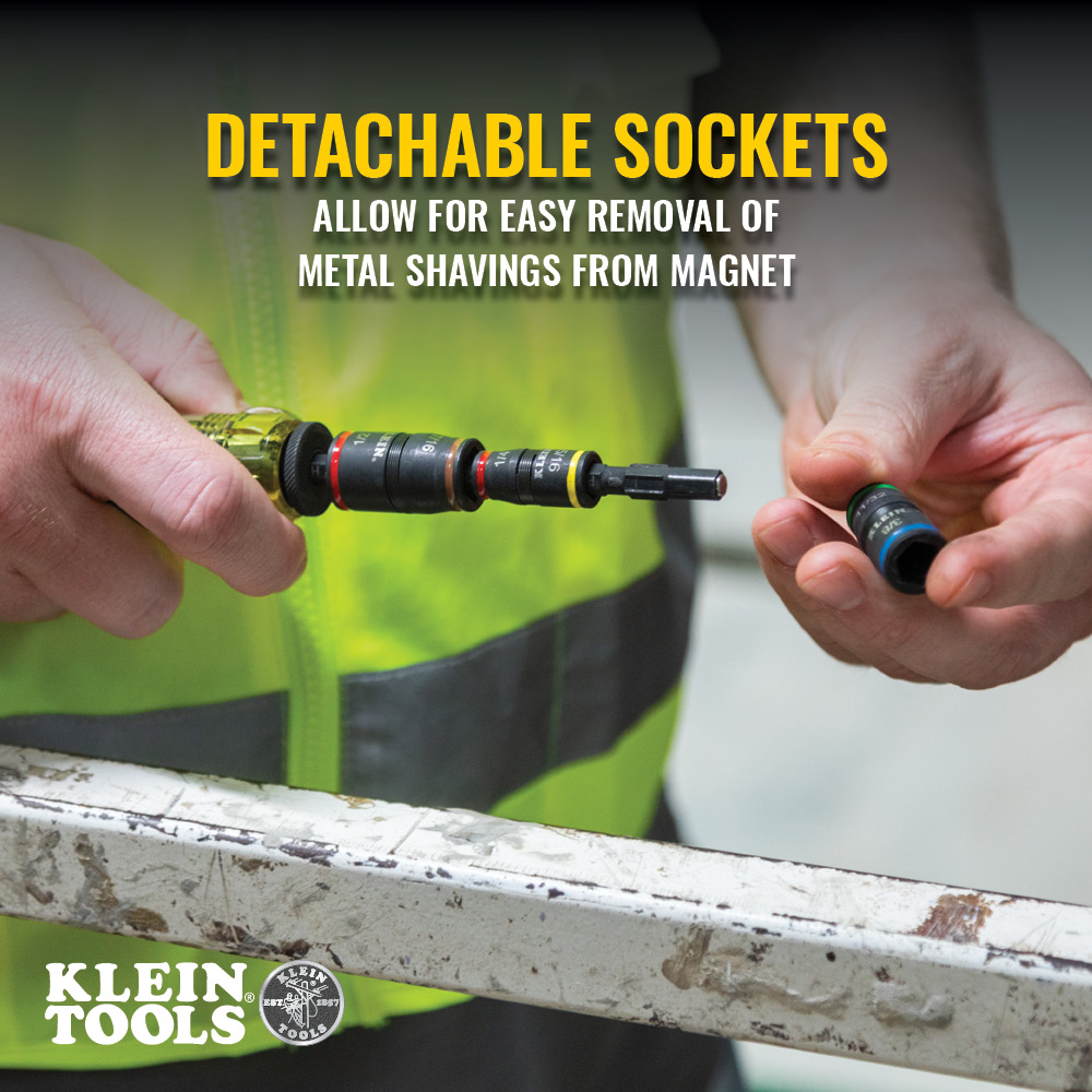 Klein Tools 3-in-1 Impact Flip Socket from Columbia Safety
