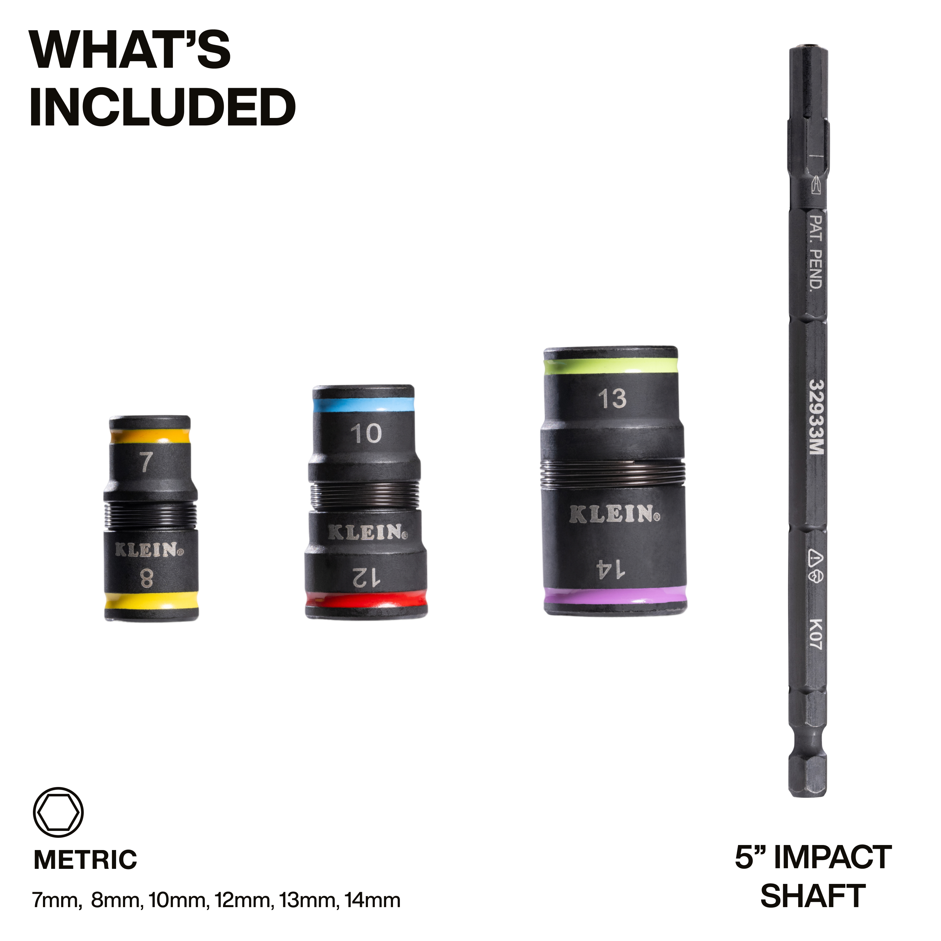 Klein Tools 6-in-1 Impact Rated Flip Metric Socket Set from Columbia Safety