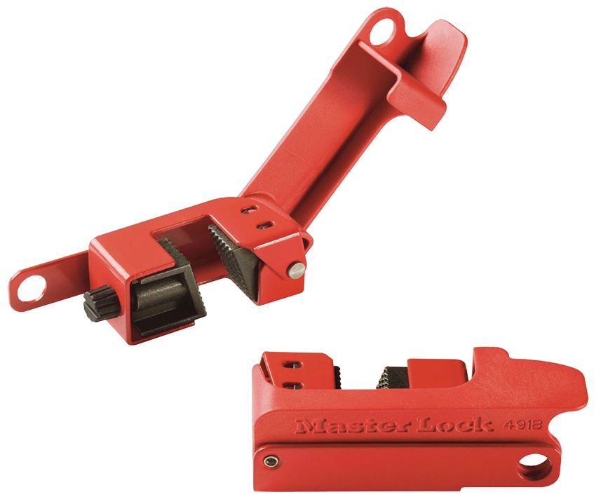 Master Lock Grip Tight Circuit Breaker Lockout for Tall and Wide Toggles from Columbia Safety