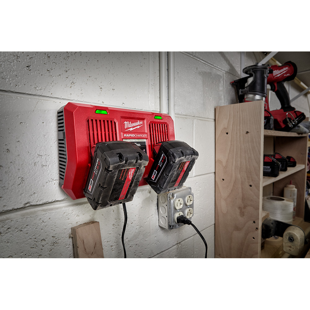 Milwaukee M18 Dual Bay Simultaneous Rapid Charger from Columbia Safety