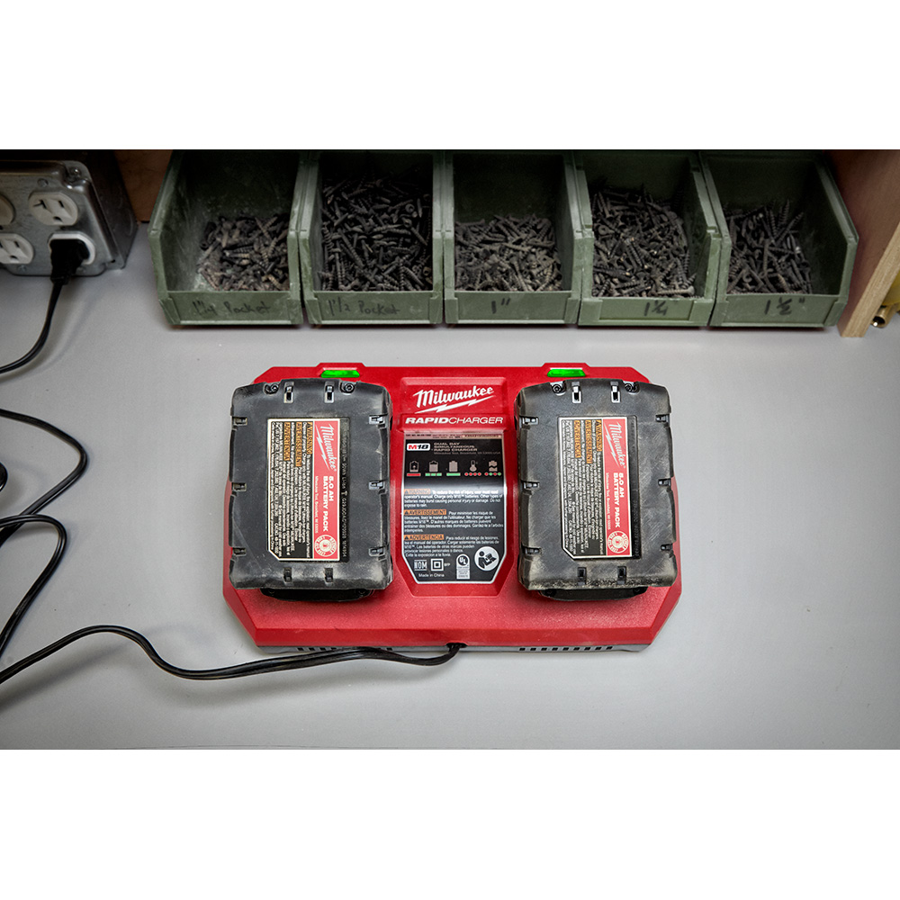 Milwaukee M18 Dual Bay Simultaneous Rapid Charger from Columbia Safety