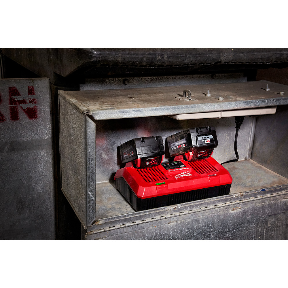 Milwaukee M18 Dual Bay Simultaneous Rapid Charger from Columbia Safety