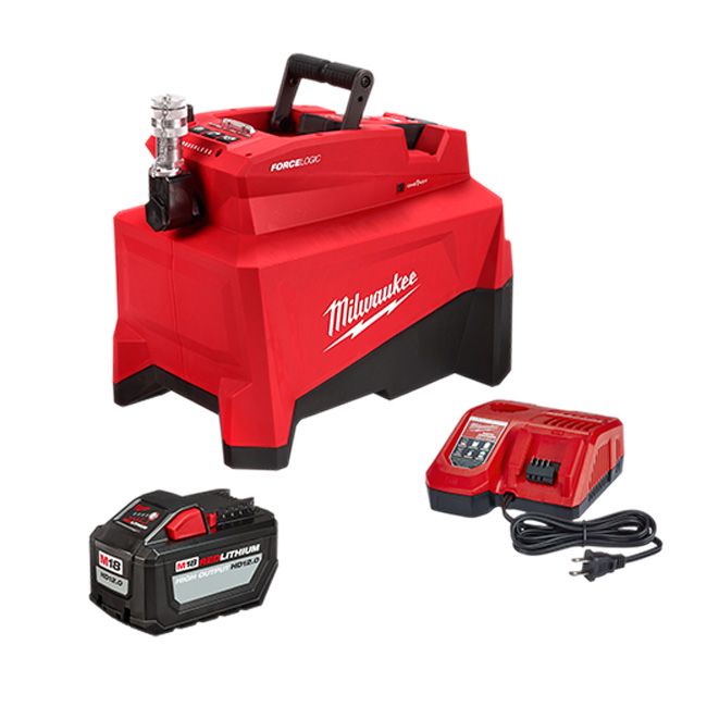 Milwaukee M18 FORCE LOGIC 10,000psi Hydraulic Pump Kit from Columbia Safety